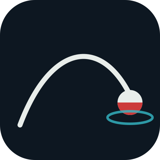 Longcast logo: a red-and-white float on dark water under a dusk sky.